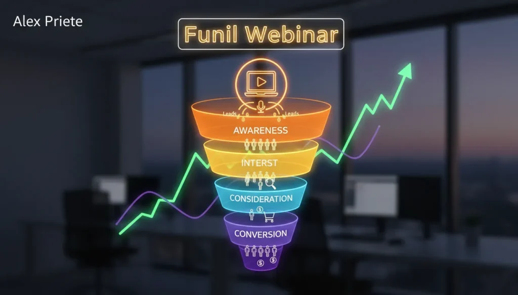 Funil de Escala 4 x 1 com Webinar